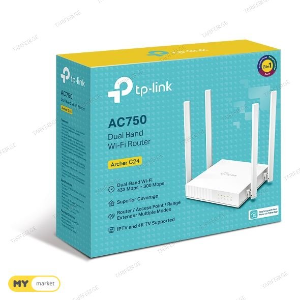 TP-Link Archer C24 WiFi Router როუტერი
