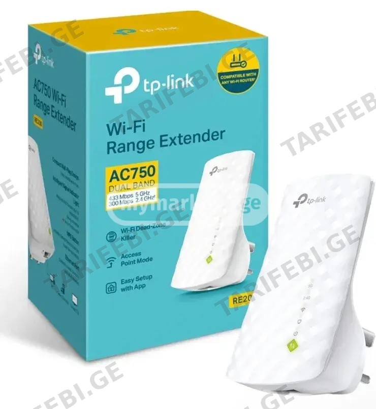 Wifi გამაძლიერებელი TP-link RE200 Range Extender