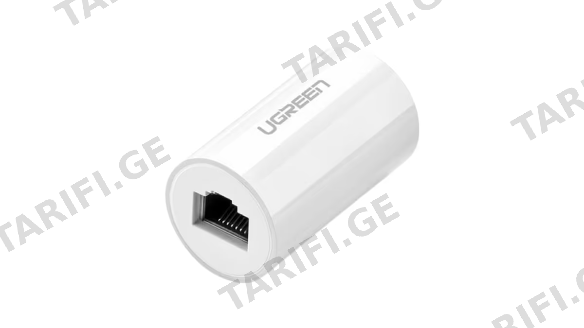 LAN გადასაბმელი UGREEN NW116 (20391), Anti Thunder Rj45 Ethernet Connector, White