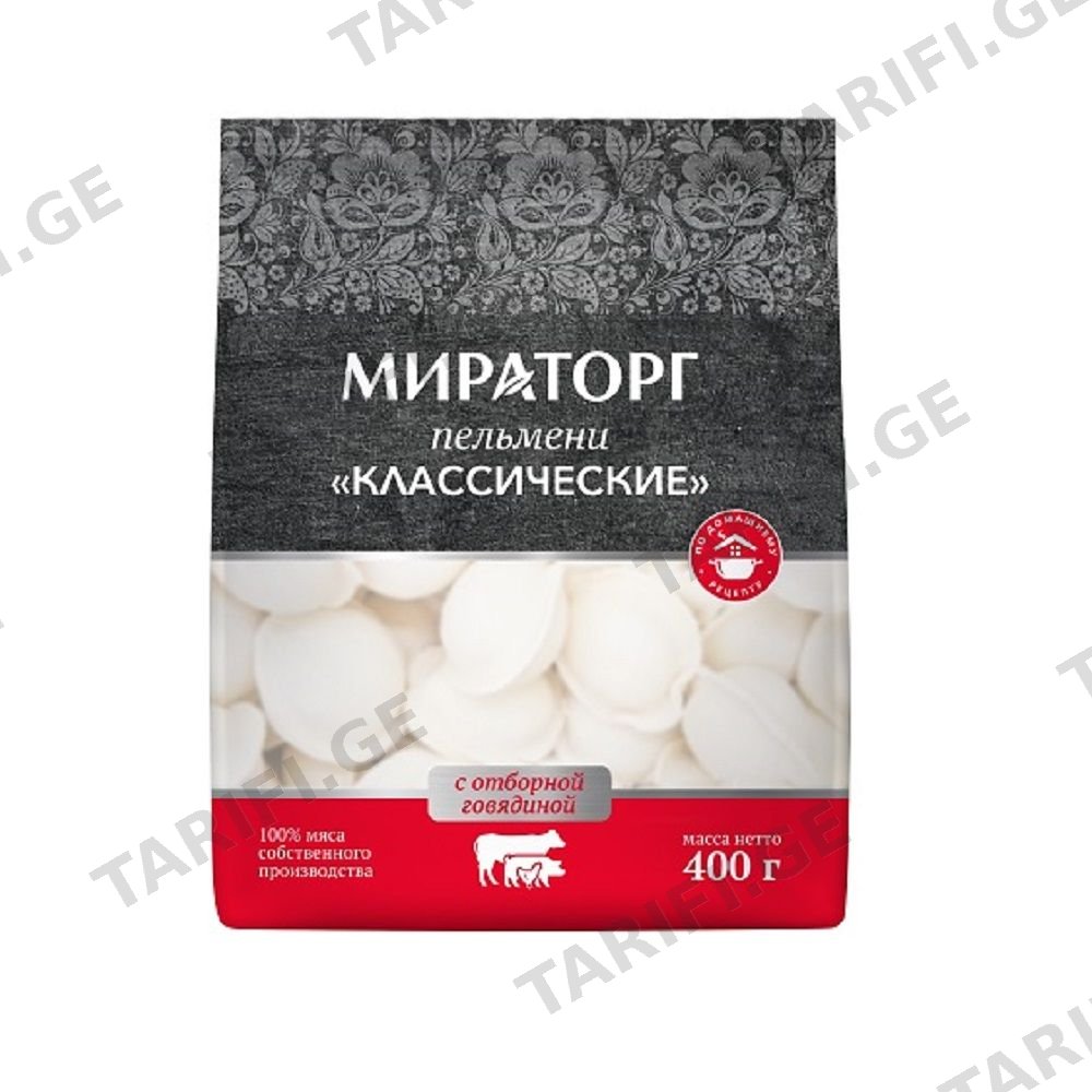 პელმენი /მირატორგი/ კლასიკური 16*400გ