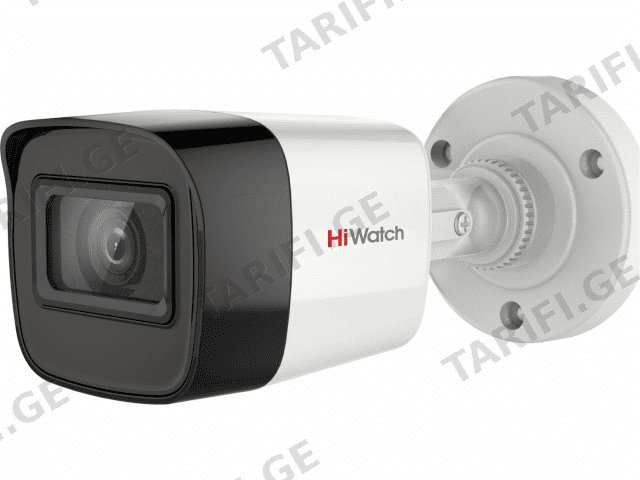 კამერა,Hiwatch, DS-T500A (B), 2.8mm,HDTVI,5mp,Bullet,Fix,IR20m,Mic,