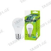 ლედ ნათურა ეკონომიური LED-A60-12W-E27-4K 12ვტ ცივი, ციკოლზე