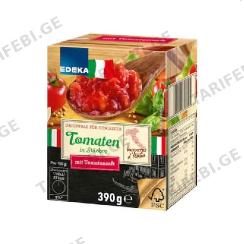 კონსერვირებული პომიდორი /EDEKA/ 390 გრ