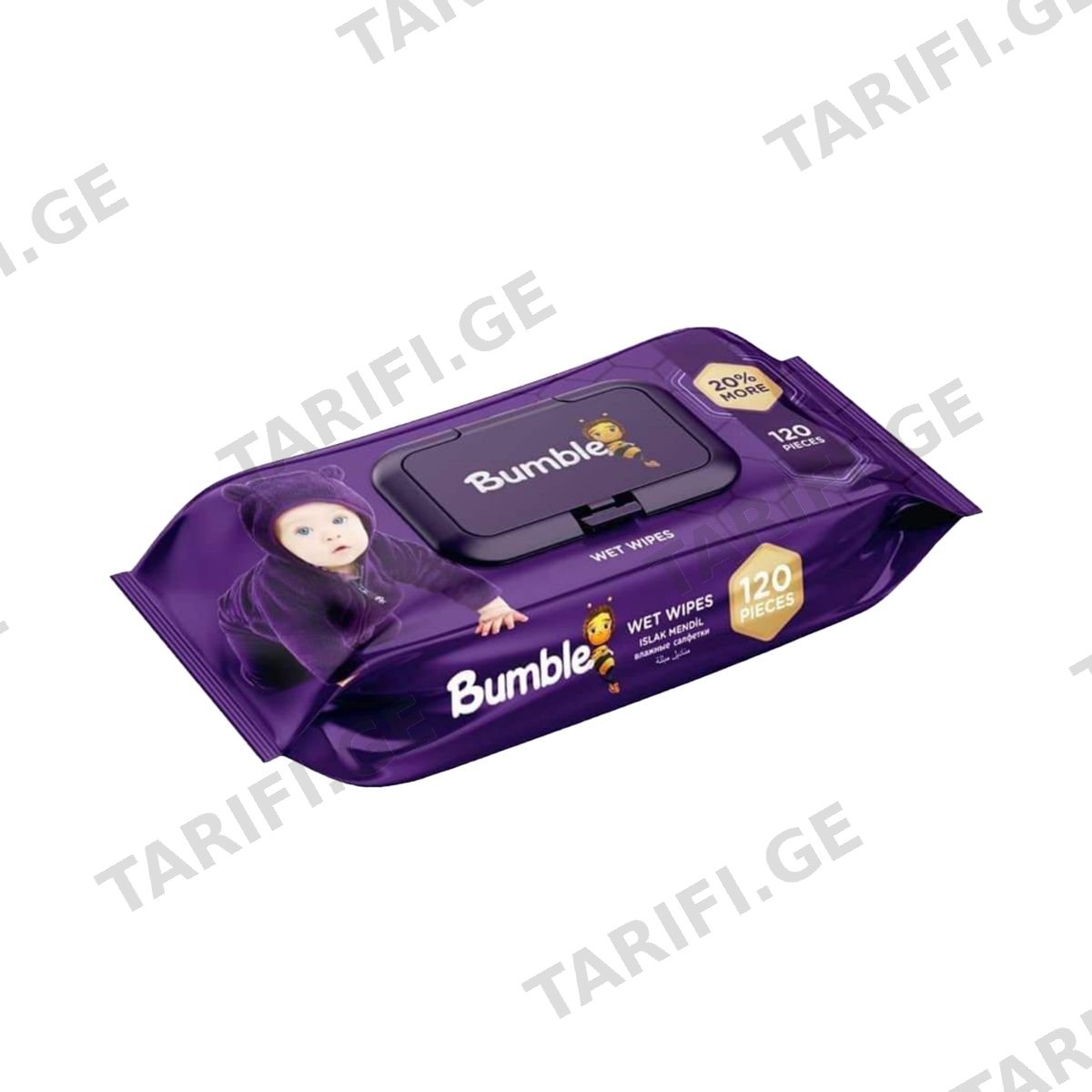 სველი ხელსახოცი 120 ცალი 5575 ბამბლ ბეიბი - Bumble Baby