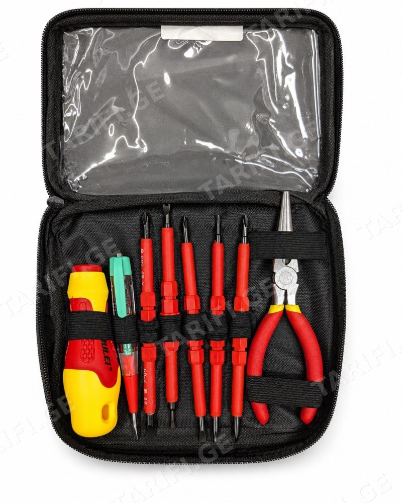 ნაკრები სახრახნისი გაზკბილა AIMON GD25001 1000V 8 ც