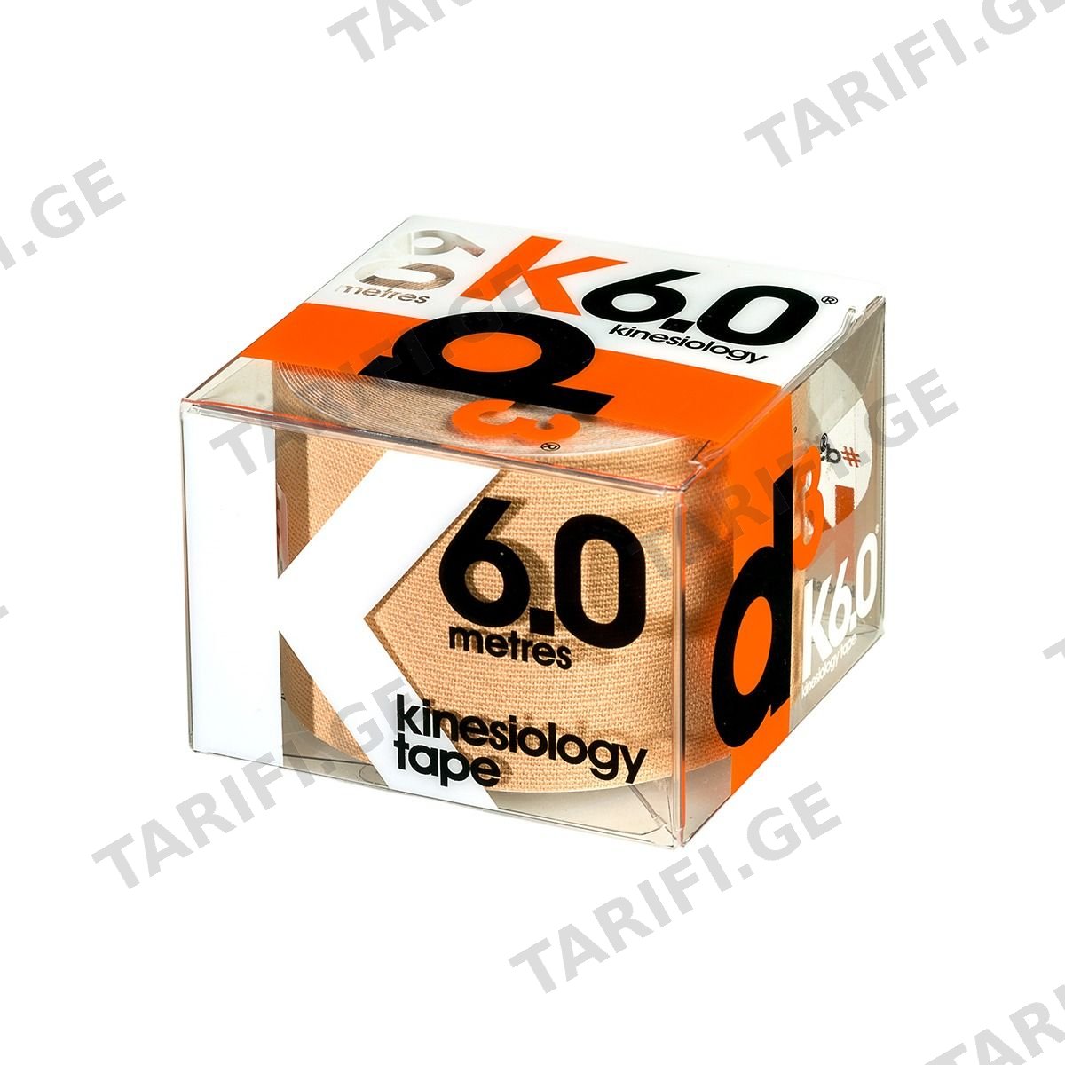 სახვევი კინეზიოლოგიური 50მმX6მ BEIGE D3 ინტერნეიშენალი - D3 International