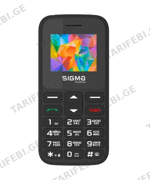 მობილური ტელეფონი SIGMA Comfort 50 CF113 HIT2020 Black
