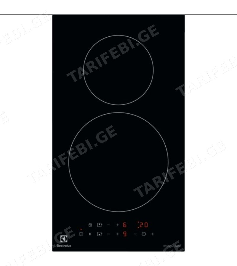 ჩასაშენებელი ელექტრო ზედაპირი LIT30230C 2-იანი INDUCTION შავი Electrolux