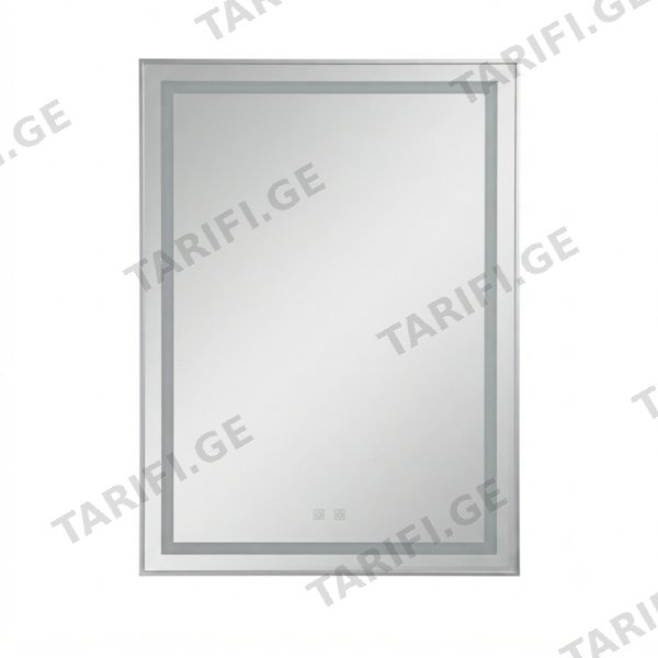 აბაზანის სარკე (Three color light&Defogger&Aluminum Frame 600x800mm) (C Rectangle-13F-F)