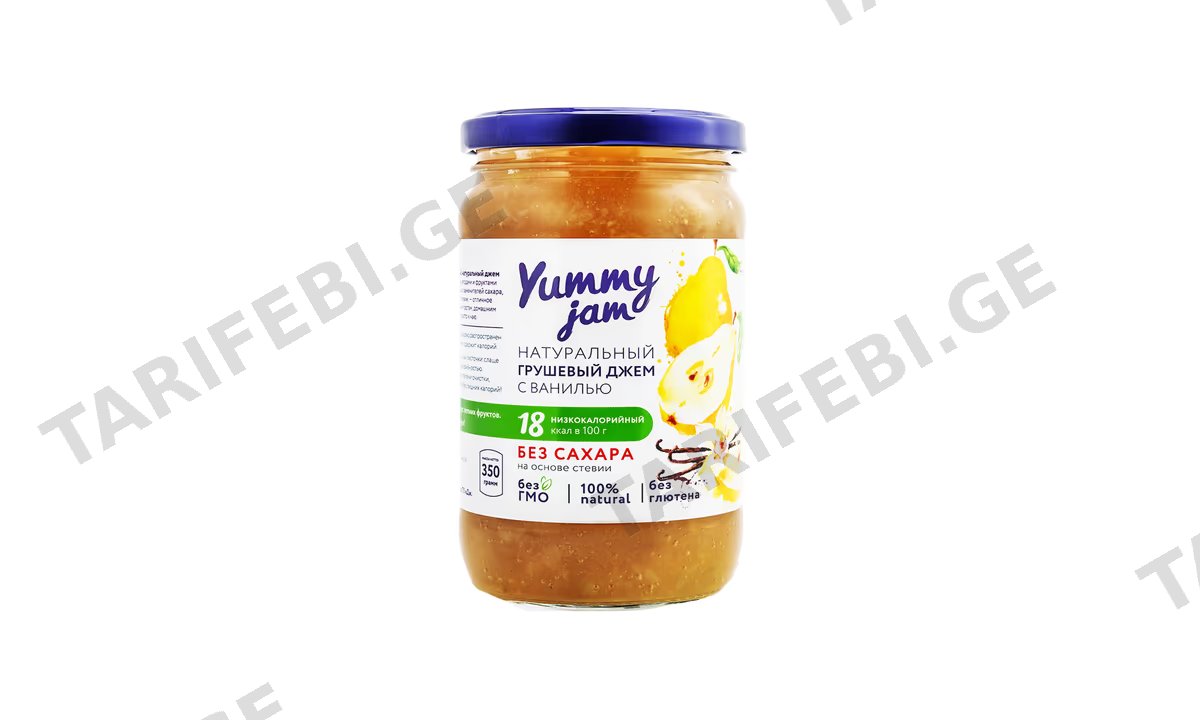 ჯემი "Yummy Jam" მსხლის ვანილით 350გ