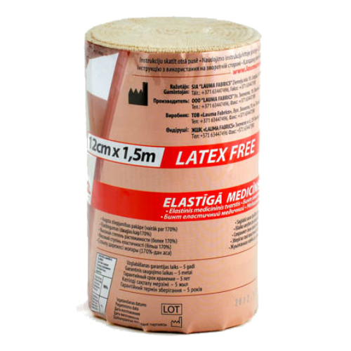 ლაუმა - ბინტი ელასტიური 12სმ X 1.5მ