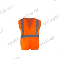 (XL) ფორთოხლისფერი სამშენებლო ჟილეტი HARDY