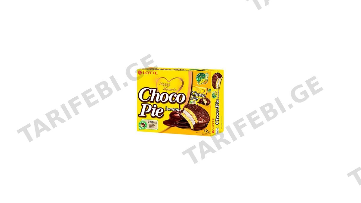 CHOCO PIE ბანანის ბისკვიტი 336გრ