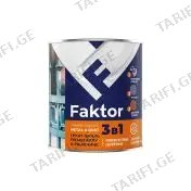 ანტიკოროზიული გრუნტი მწვანე 3x1, 1,9კგ FACTOR