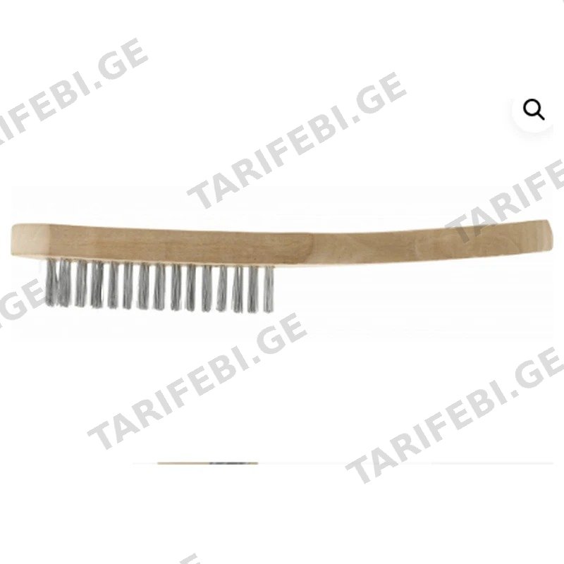მავთულის ჯაგრისი ხის ტარით HÖGERT HT3B624 4X15 რიგიანი