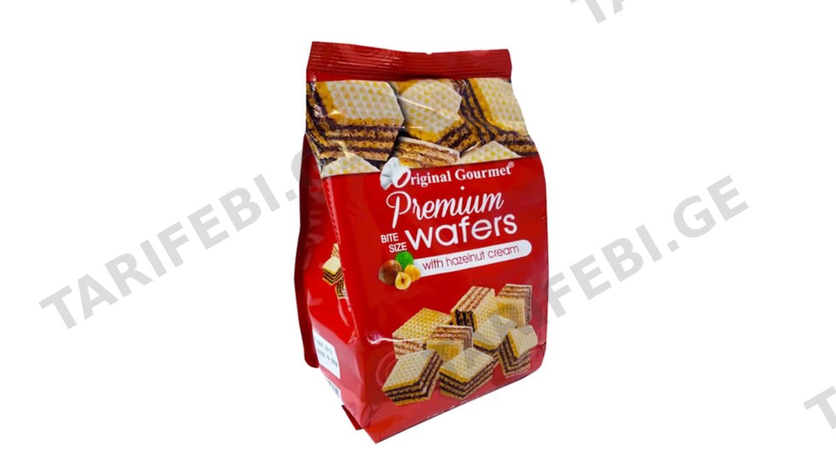 ვაფლი/Original Gourmet თხილით/200 გრ.