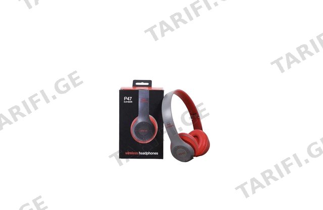 Bluetooth ყურსასმენი წითელი