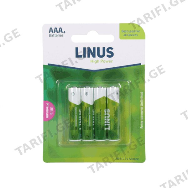 ელემენტი AAA Ultra Premium Alkaline 4PC Blister Linus