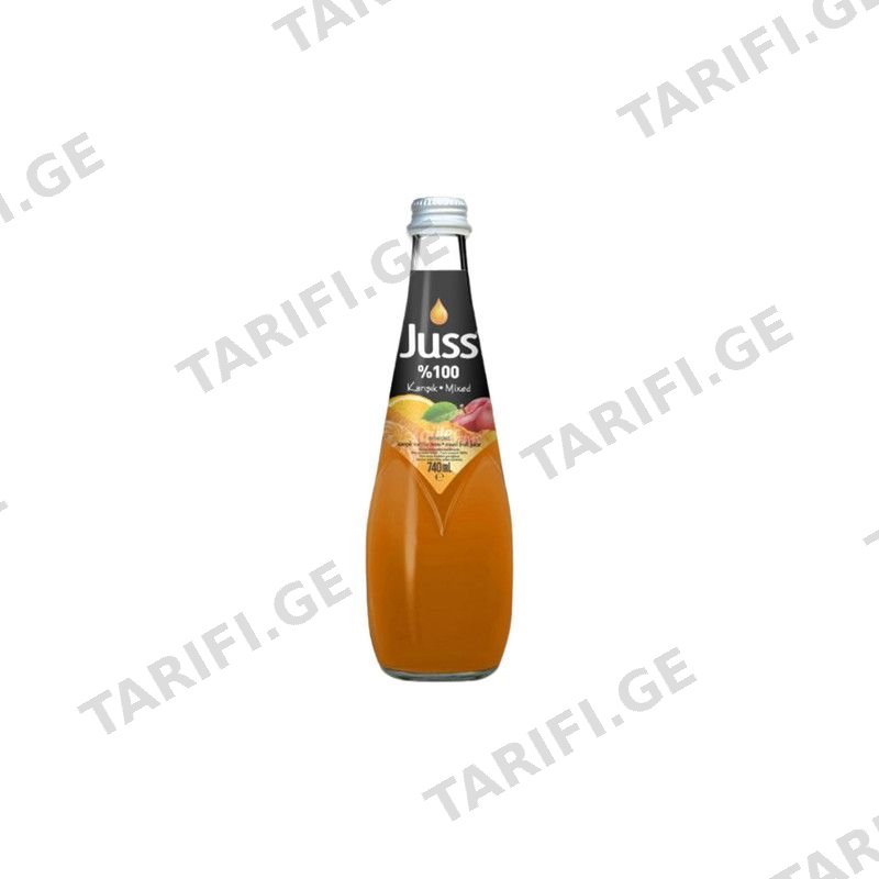 JUSS ხილის წვენი 100%-740მლ