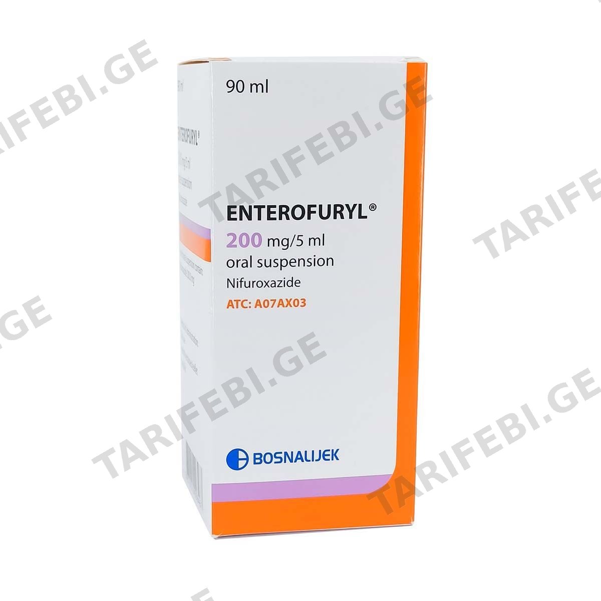 ენტეროფურილი - Enterofuryl 200მგ/5 სუსპენზია 90მლ