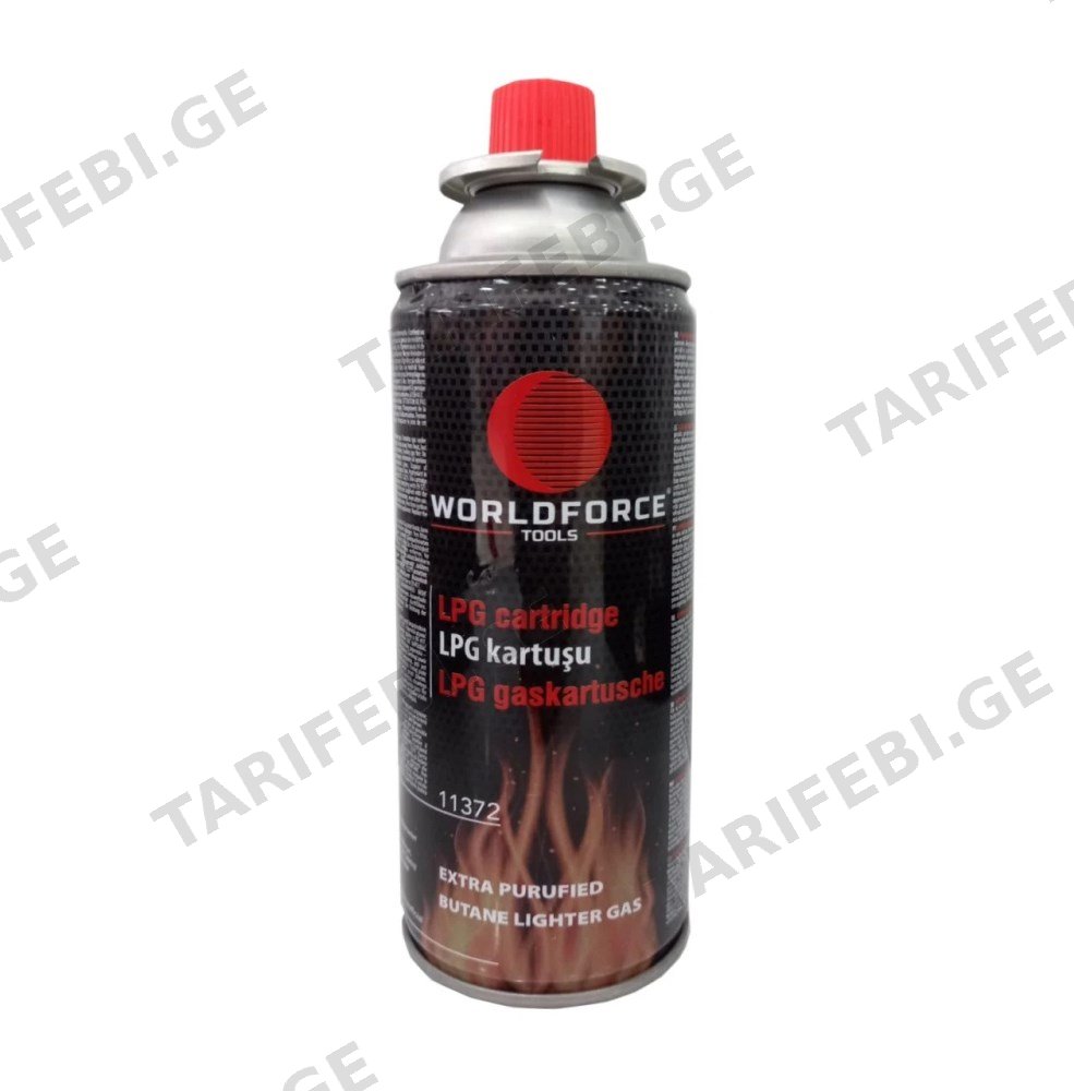 კარტრიჯი გაზის World Force LPG 400 მლ