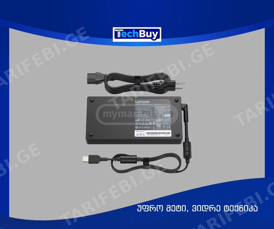LENOVO 300W ორიგინალი ✅ (20V-15A) (Square Tip)