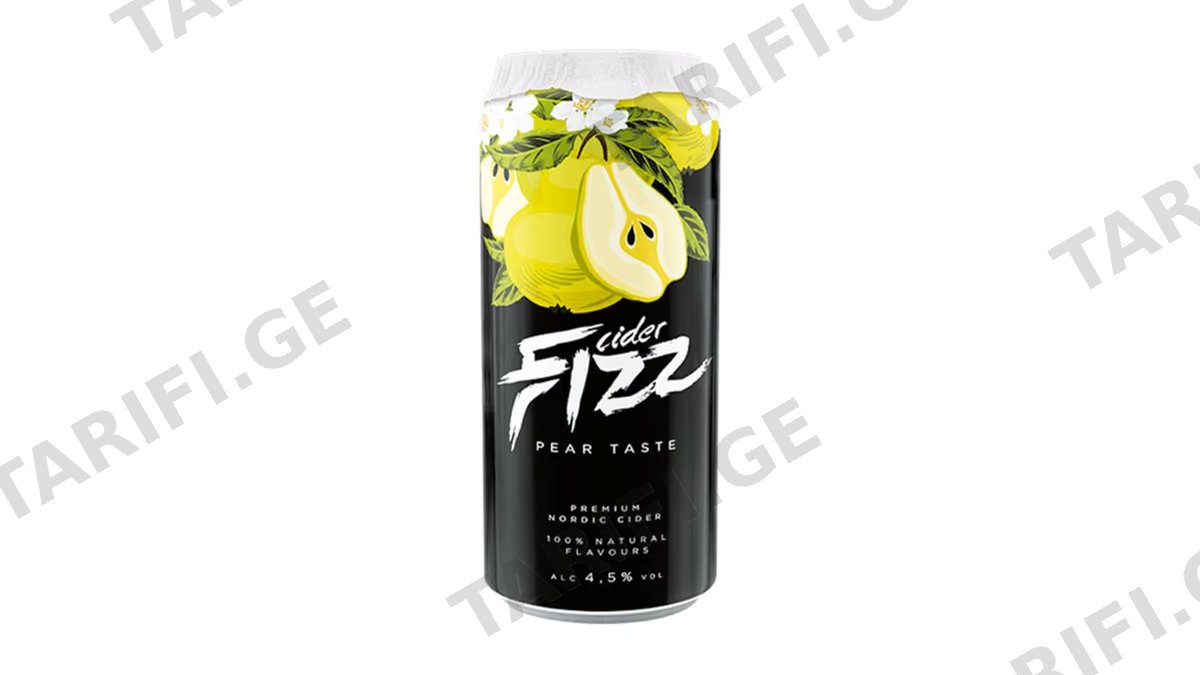 საიდერი/FIZZ მსხალი 4.5%/0.5ლ