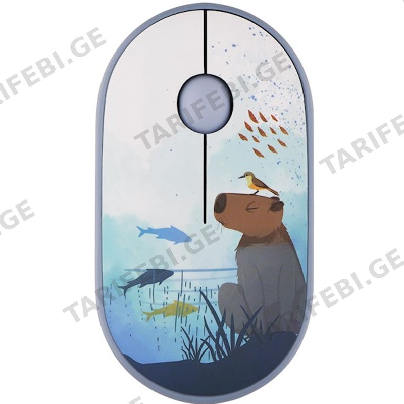 უსადენო მაუსი 2E MF300 CAPYBARA SILENT SWIM BLUE