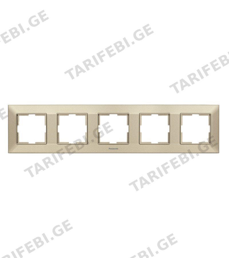 ჩამრთველ-როზეტის კანტი Arkadia Slim 5-ნი BRONZ WNTF08052BR-EU1 Panasonic