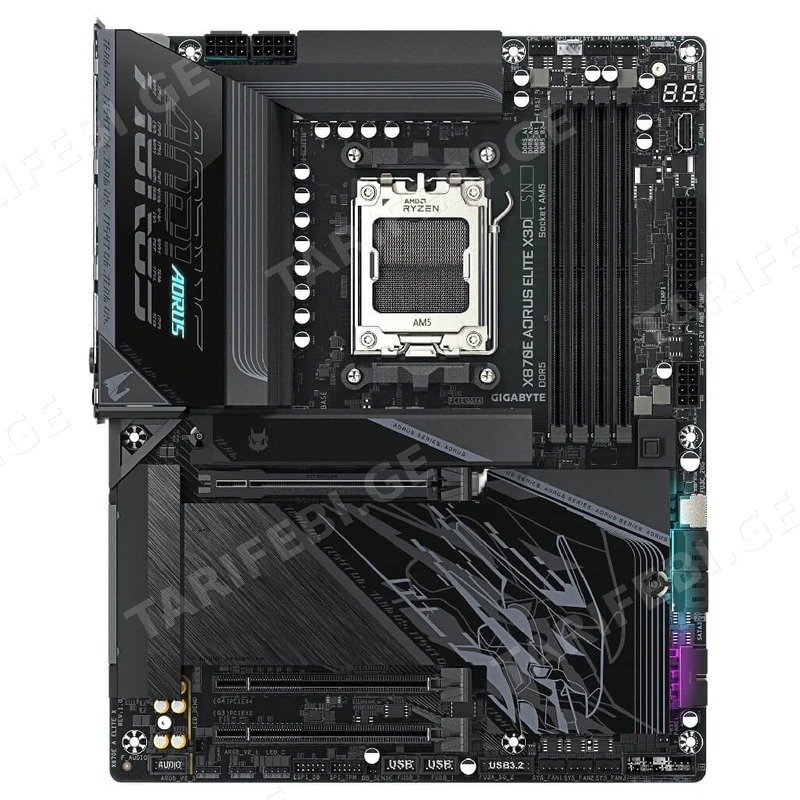 დედა დაფა GIGABYTE X870E A ELITE X3D AM5 DDR5 256GB