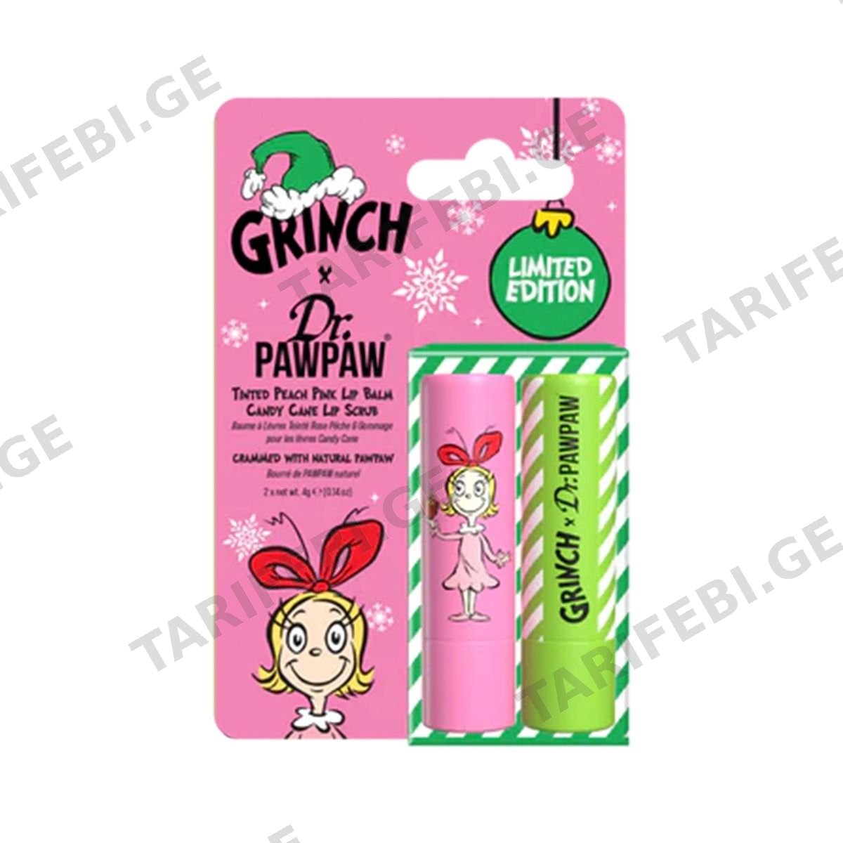 საახალწლო ნაკრები Candy Canes And Peach Pink Grinch 5505 დოქტორ პაუ პაუ - Dr. Pawpaw