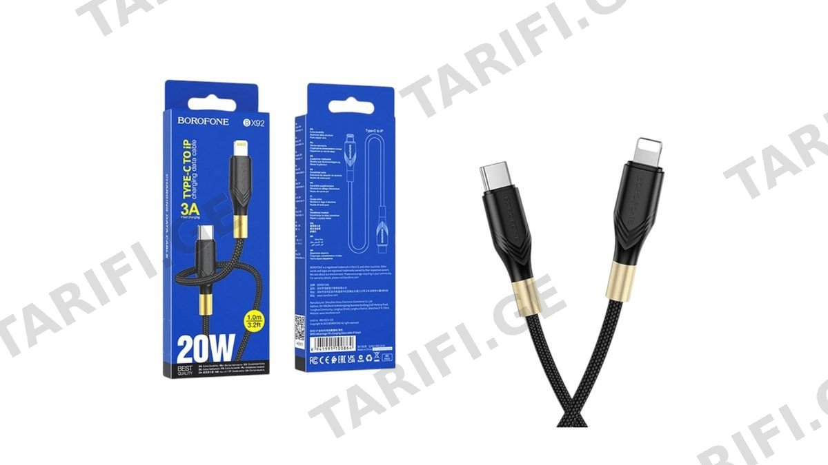 Borofone BX92 type-C to Lightning 20W black