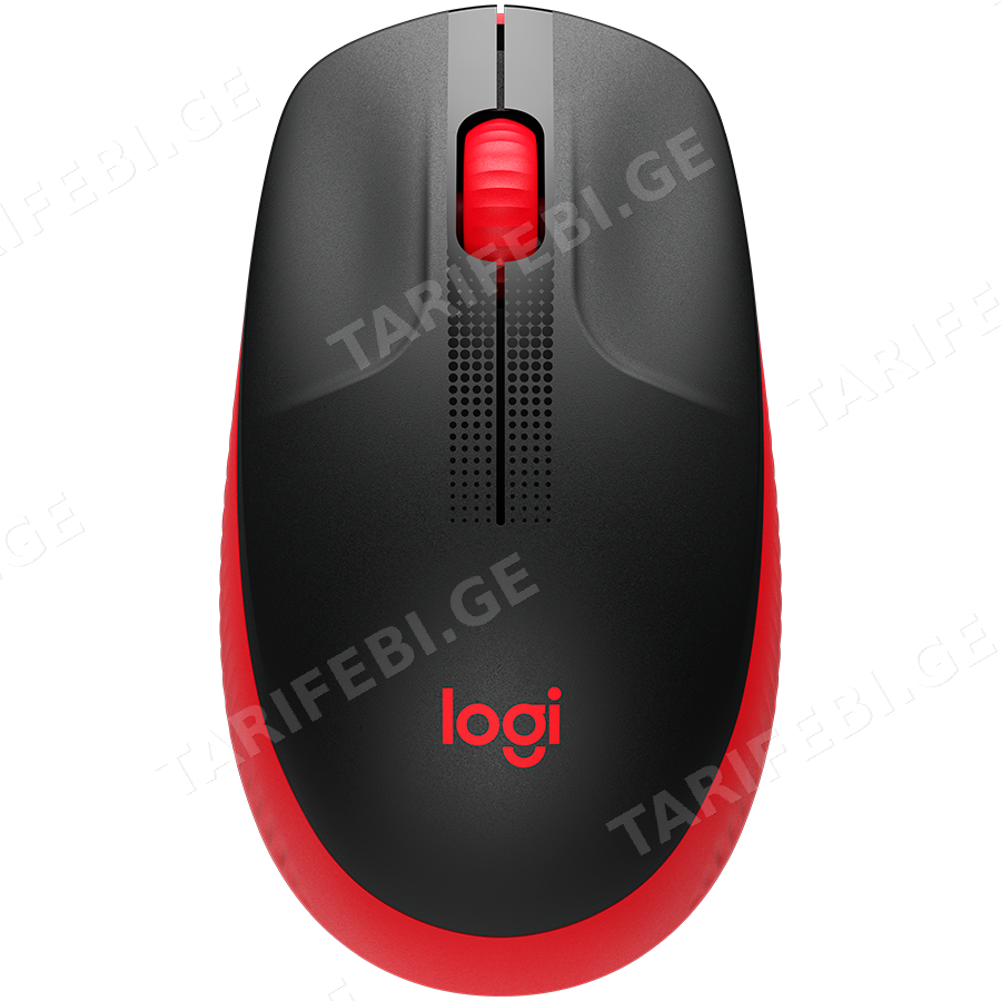 LOGITECH M190 Full-size wireless mouse - RED - 2.4GHZ - EMEA - M190