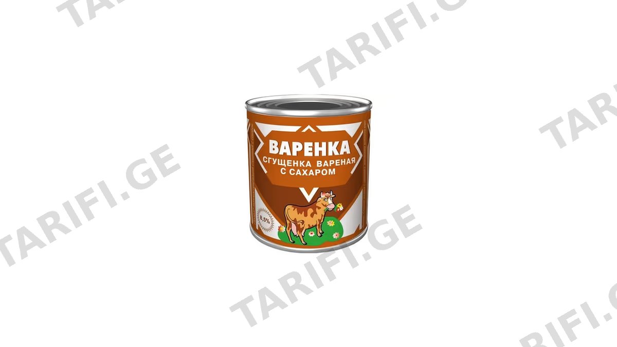 შესქელებული რძე მოხარშული 8.5% 370 გრ