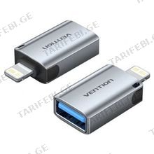 VENTION CUCH0 USB-A Female to Lightning Male OTG ადაპტერი
