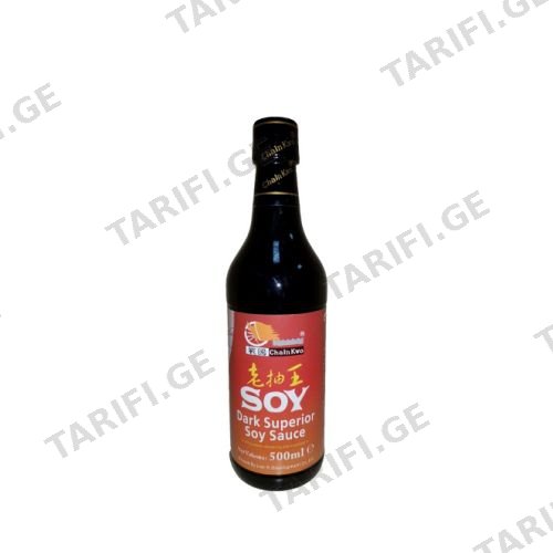 CHAINKWO მუქი სოიოს სოუსი 500მლ x12