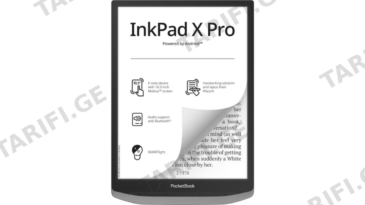 PocketBook e-reader 1040D InkPad X PRO, Mist Grey