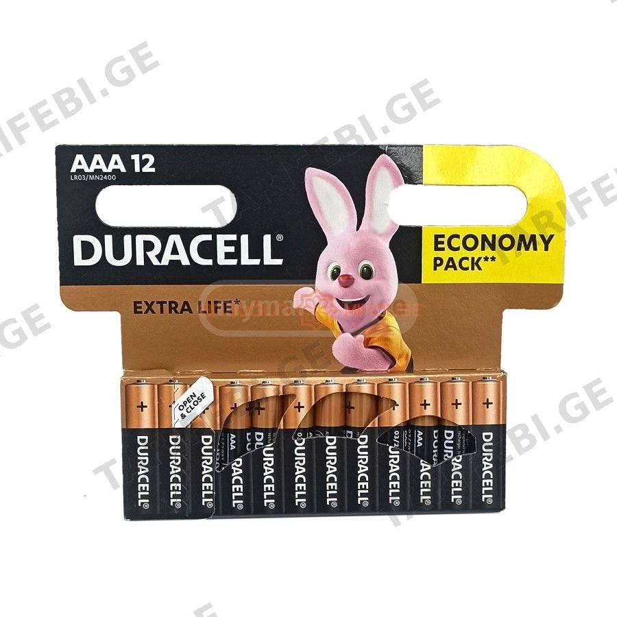 ელემენტი Duracell AAA-12ც
