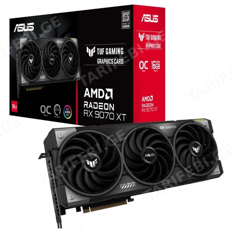 ვიდეო დაფა ASUS TUF GAMING RADEON RX 9070 XT OC EDITION 16GB GDDR6
