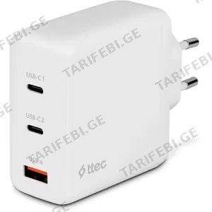 Ttec SmartCharger Trio GAN 120W 2 USB-C+USB-A 2SCG04B