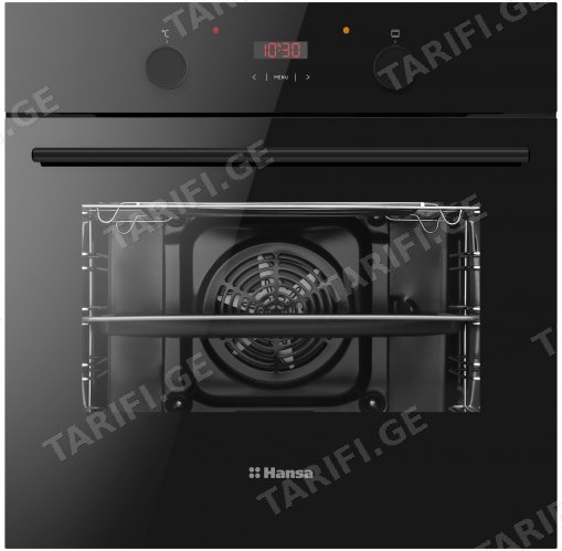 ჩასაშენებელი ელექტრო ღუმელი Hansa BOES68401, 2900W, 65L, Built-In Electric Oven, Black