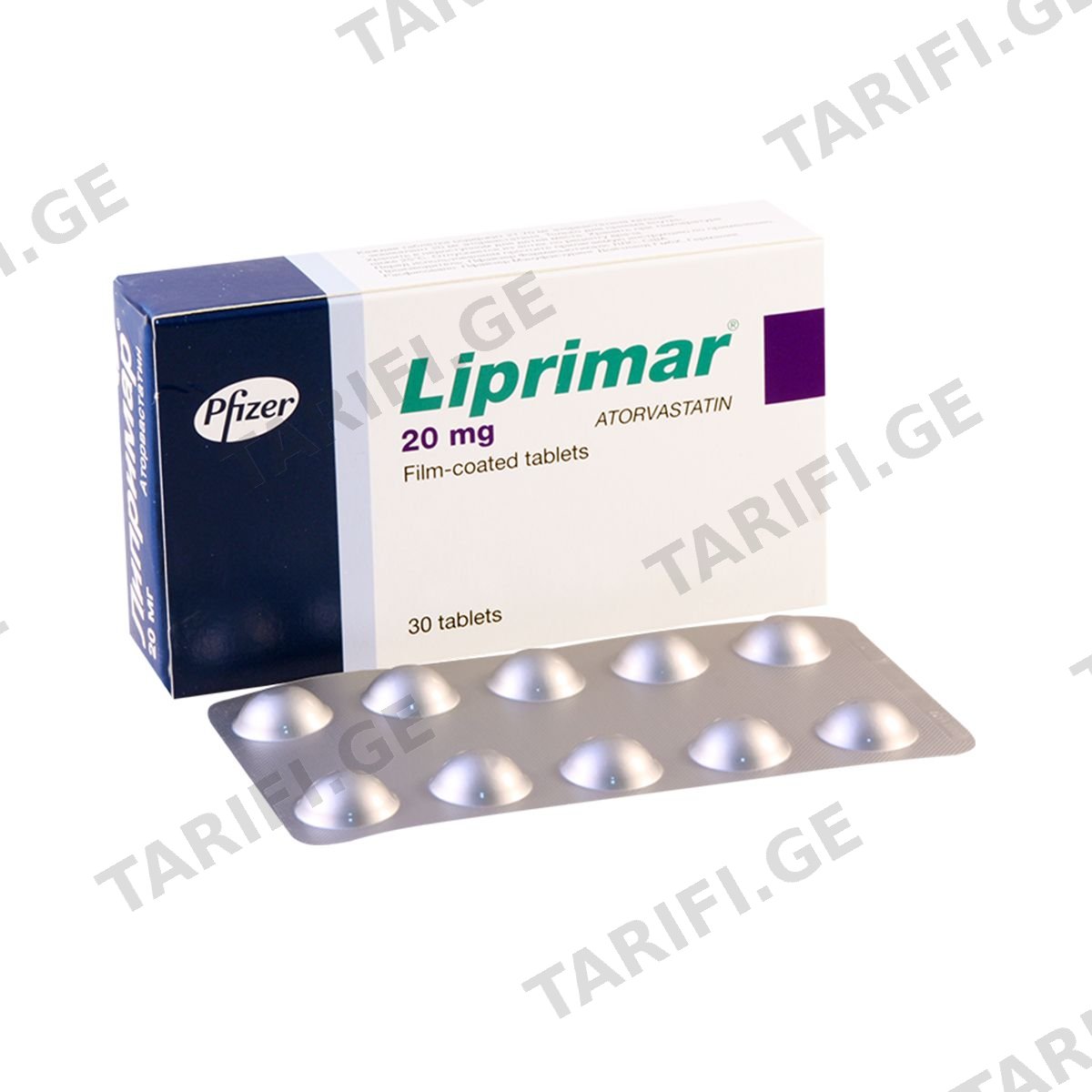 ლიპრიმარი - Liprimar 20მგ 30 ტაბლეტი