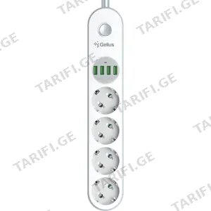 Gelius Pro PowerStrip G-Power (4 220V / 4 USB 3.4A) 2m (GP-PS-001)