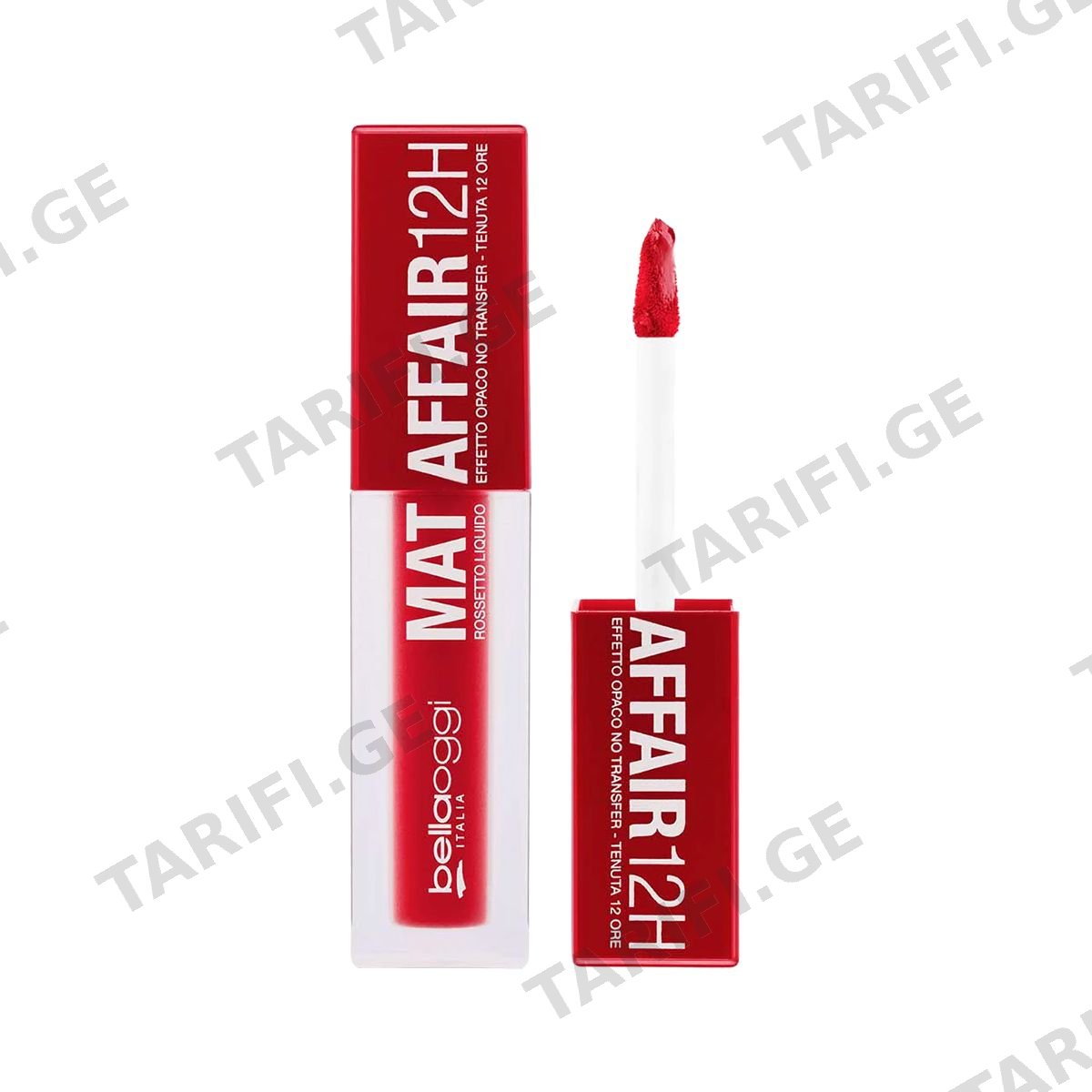 ტუჩსაცხი 12სთ Mat Affair Red Affair 11 7245 ბელაოჯი - Bellaoggi