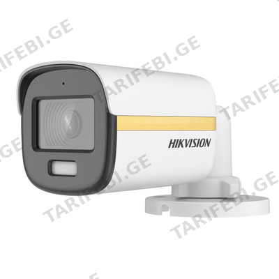კამერა,Hikvision, DS-2CE10DF3T-FS, 2.8mm,HDTVI,2mp,Bullet,Fix,WL20m,ColorVu,Mic