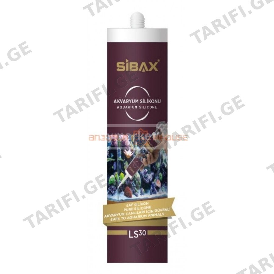 სილიკონი აკვარიუმის SIBAX AQUARIUM SILICONE 320მლ (1*24)