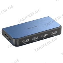 VENTION AKFL0-EU 1 In 4 Out HDMI Splitter Blue Aluminum Alloy Type EU Standard 4K@60Hz
