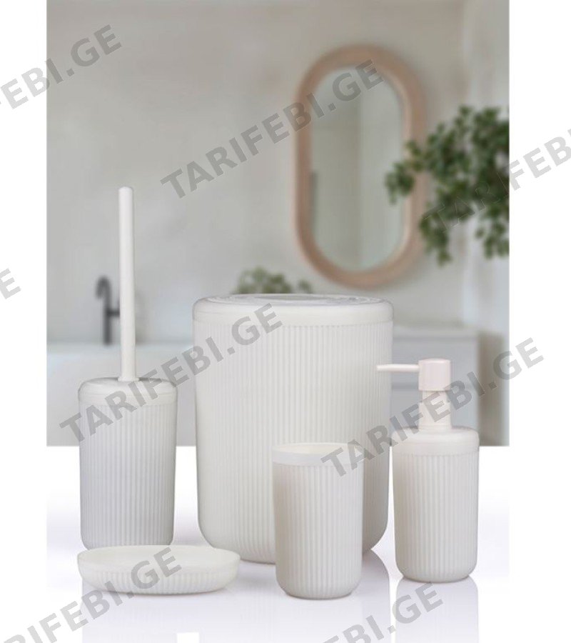 სააბაზ. აქსესუარ. ნაკრები LINEA OKY-370-B (5ც) ფერი : WHITE OKYANUS