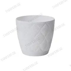 ქოთანი ყვავილის FORM PLASTIC flow petit eco recycled z podstawka 13 white