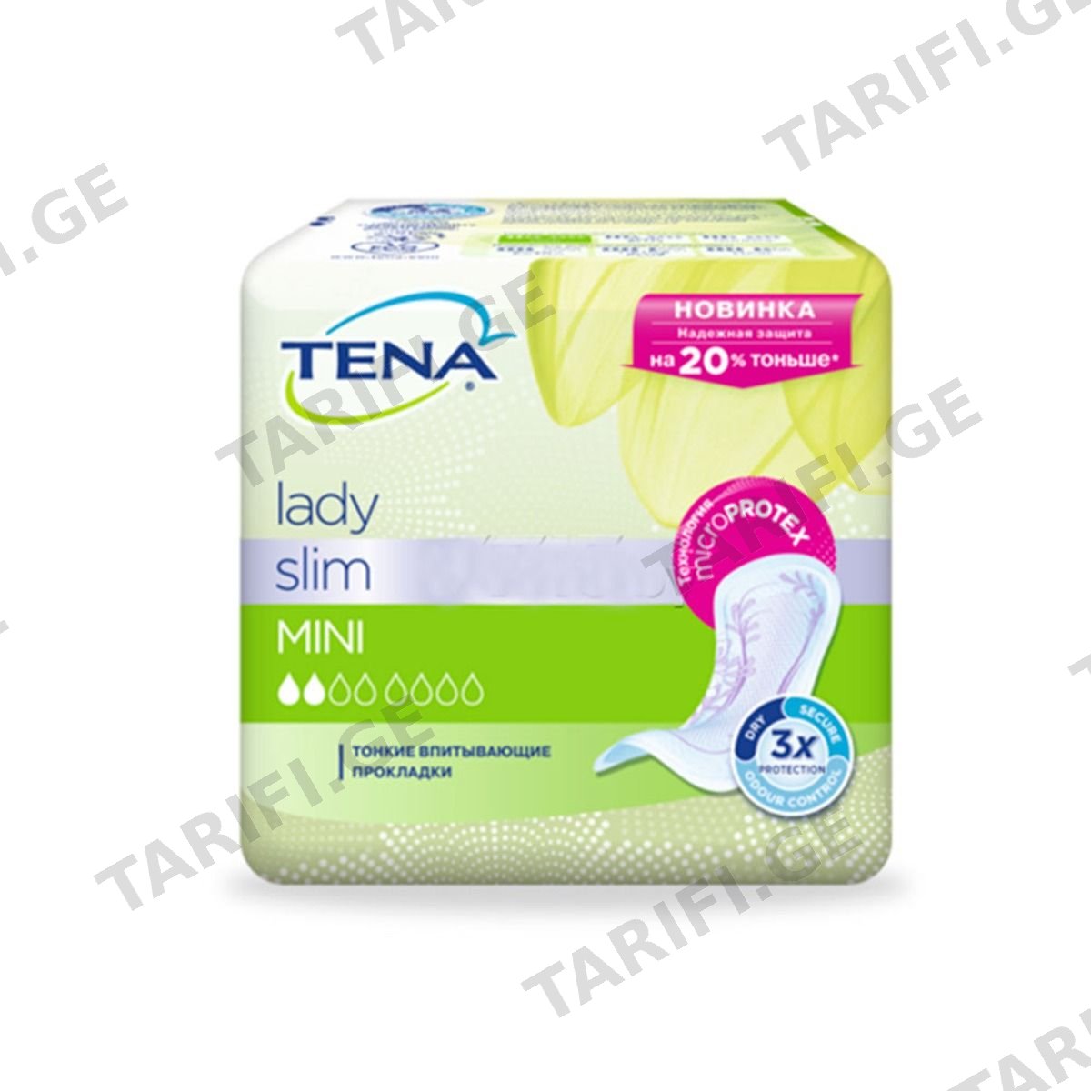 ქალის უროლოგიური საფენი Slim 10 ცალი 3254 ტენა - Tena